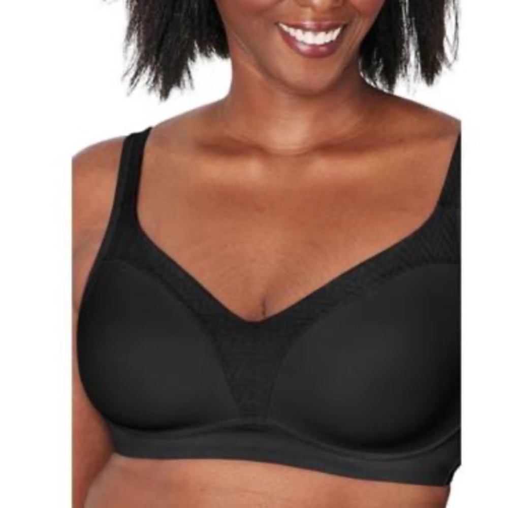 Playtex Women's 18 Hour Bounce Control Wirefree Bra in Black NWT